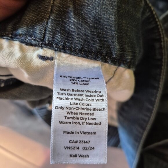 Talbots Women's Wide Belted Ankle Pants - Kali Wash - Picture 11 of 12